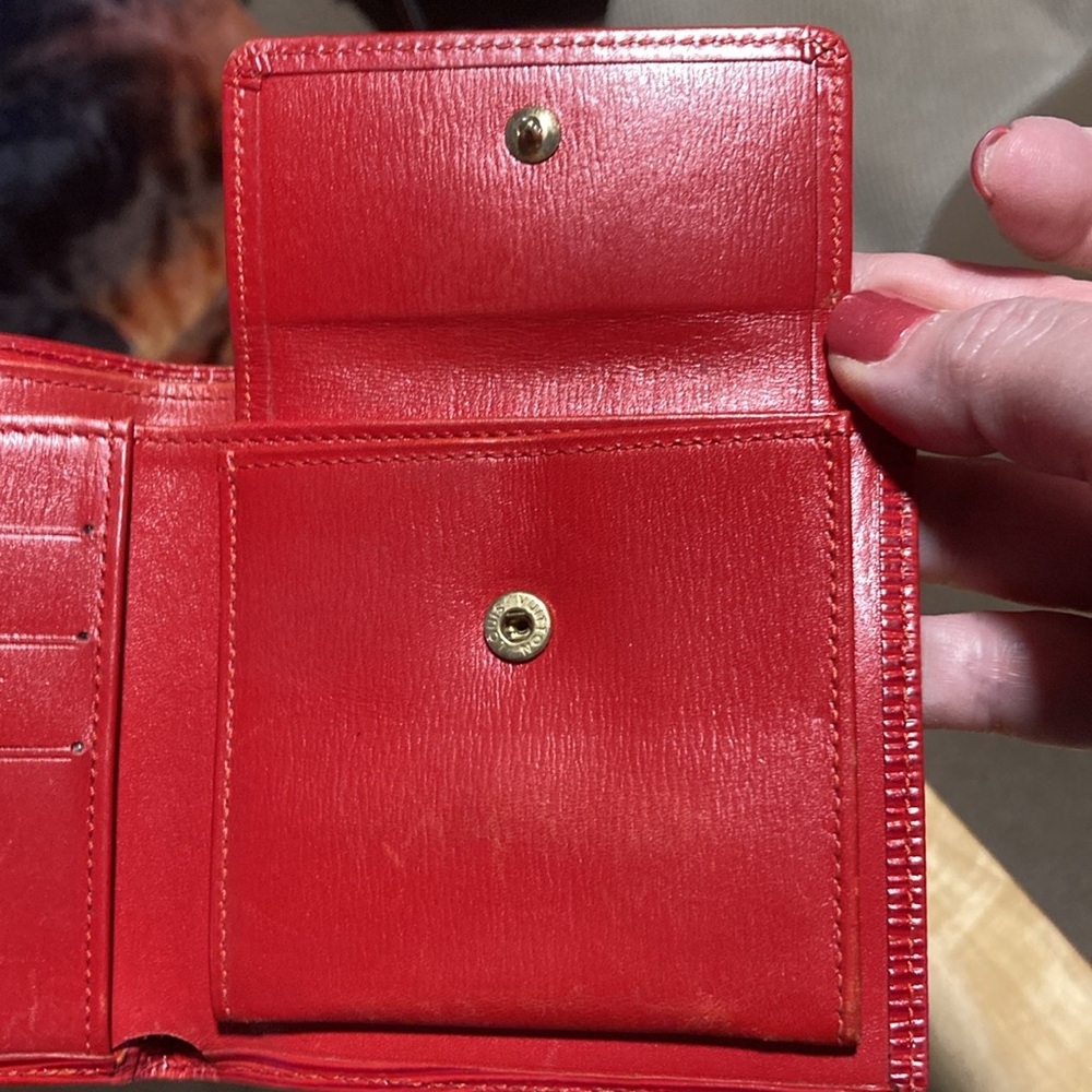 Louis Vuitton Red Leather EPI Wallet - Picture 13 of 14